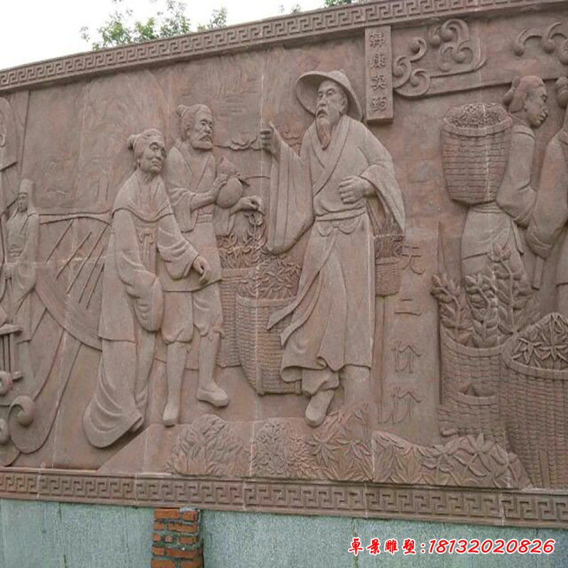 园林古代雕刻石雕壁画 (4)