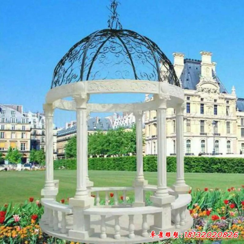 欧式圆顶石凉亭 (165)