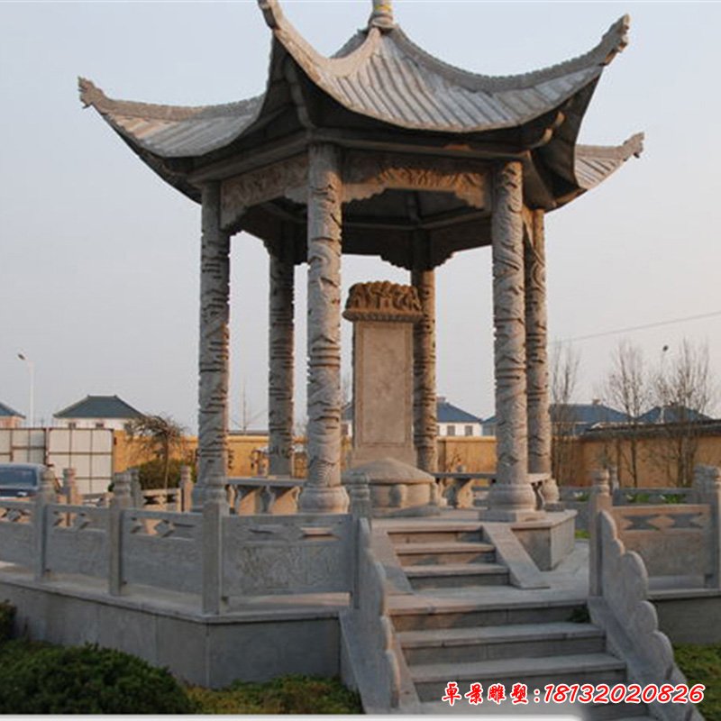 六角石凉亭 (31)