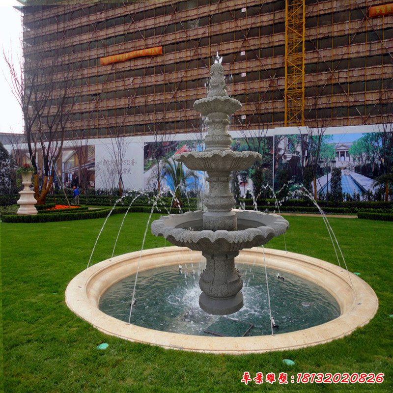 喷泉石雕，欧式景观雕塑