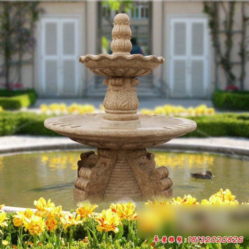 喷泉石雕，欧式小区喷泉