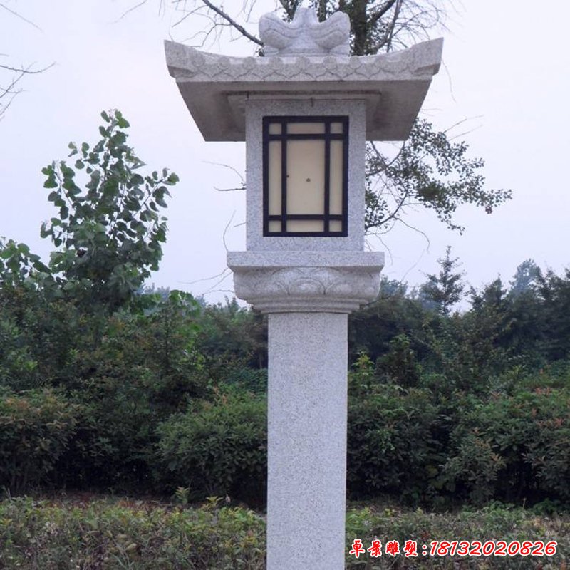 大理石宫灯   石雕公园景观雕塑 (2)