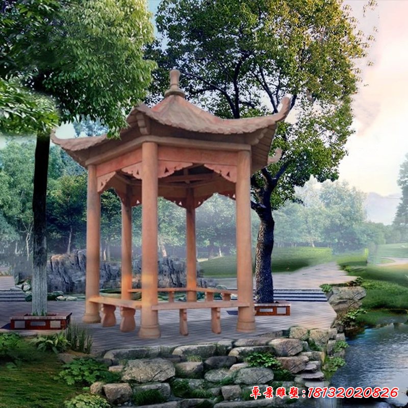 单层石凉亭 (151)