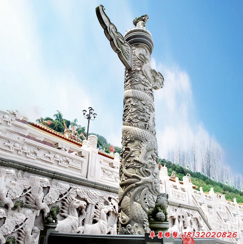 龙柱石雕 (4)