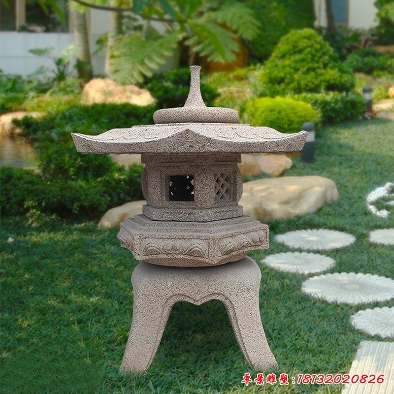 石灯雕塑，园林景观石雕