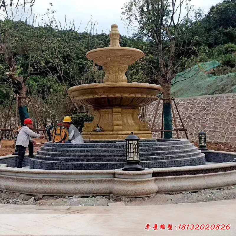 园林大型喷泉石雕