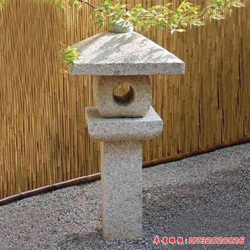 青石宫灯雕塑 公园石雕灯 (11)