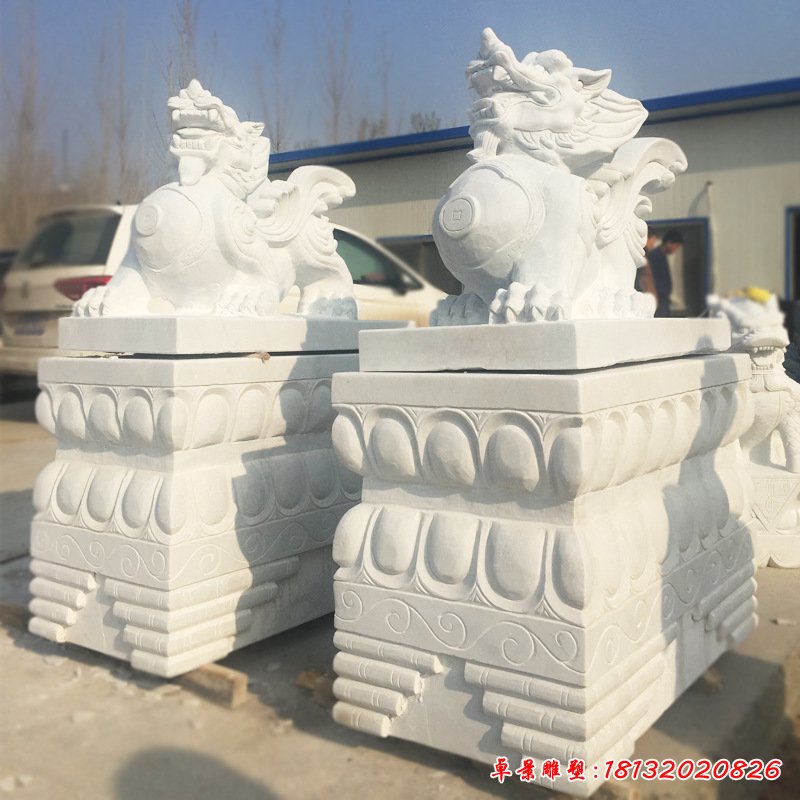 汉白玉招财貔貅石雕 (65)