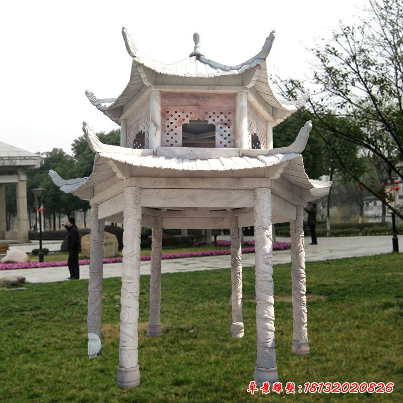 双层石凉亭 (204)