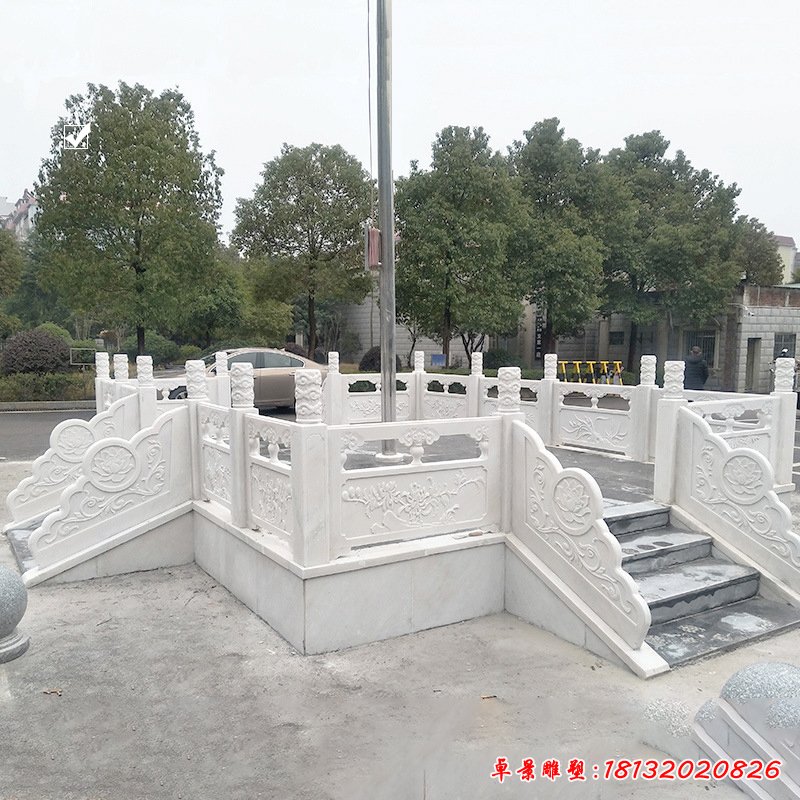 汉白玉升旗台校园石雕