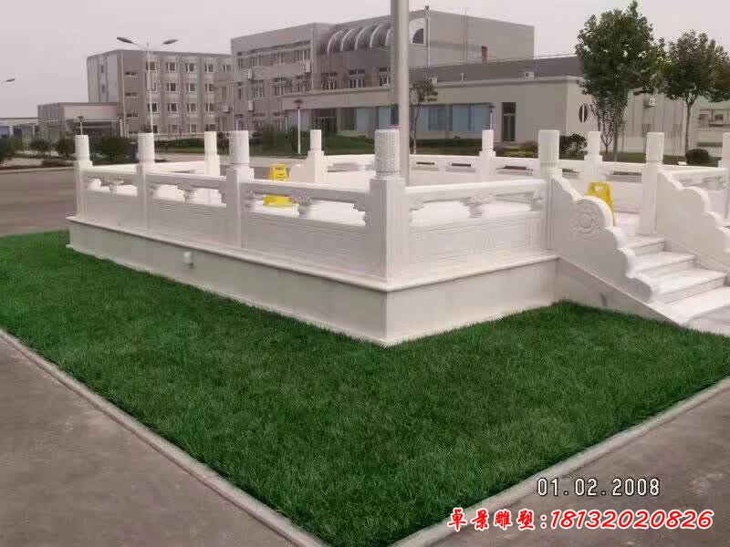 汉白玉升旗台雕塑 (4)