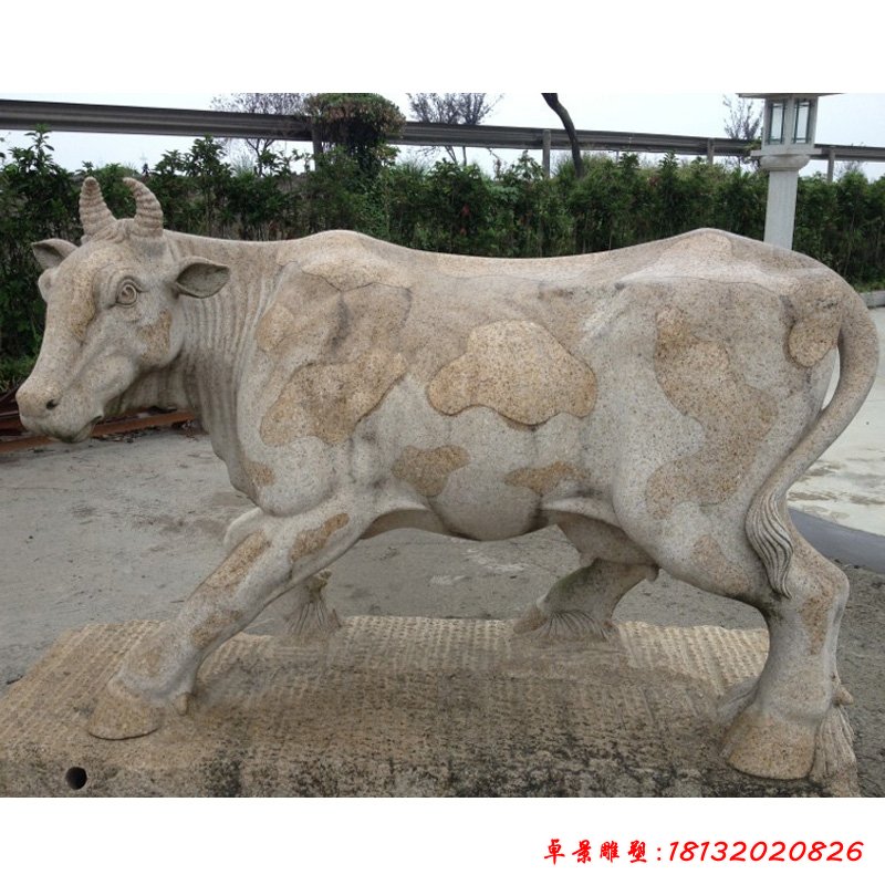 大理石牛雕塑 (5)