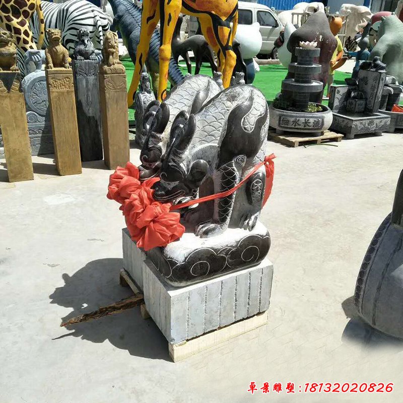 仿古吸水兽石雕 (2)