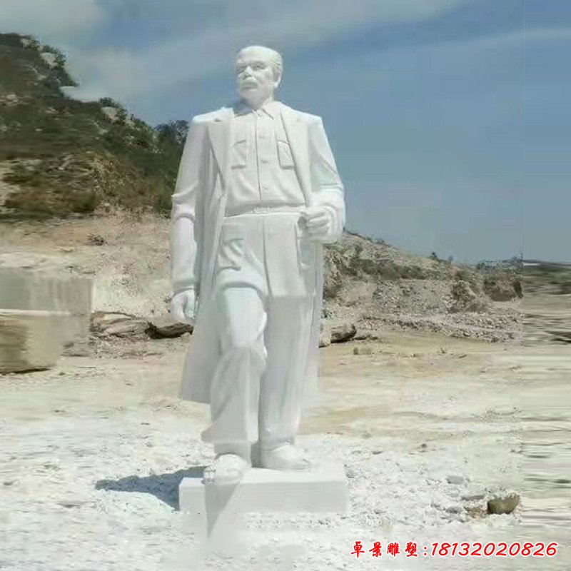 汉白玉白求恩石雕