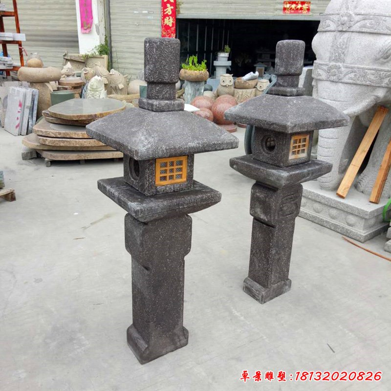 仿古石雕灯 庭院石灯