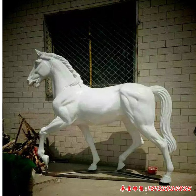 汉白玉马石雕 (44)