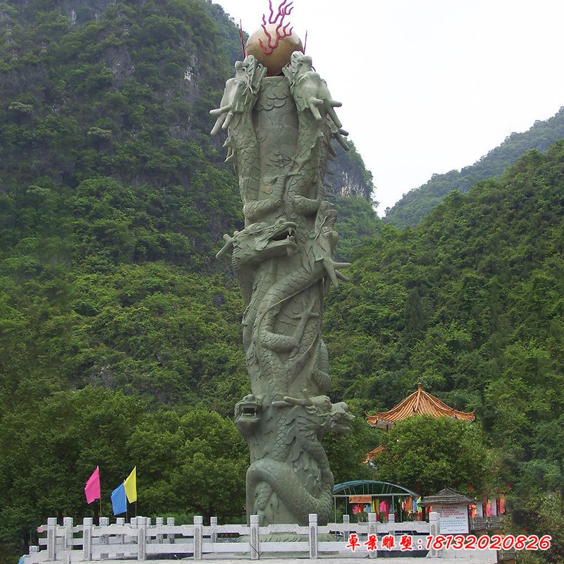 龙柱石雕 (1)