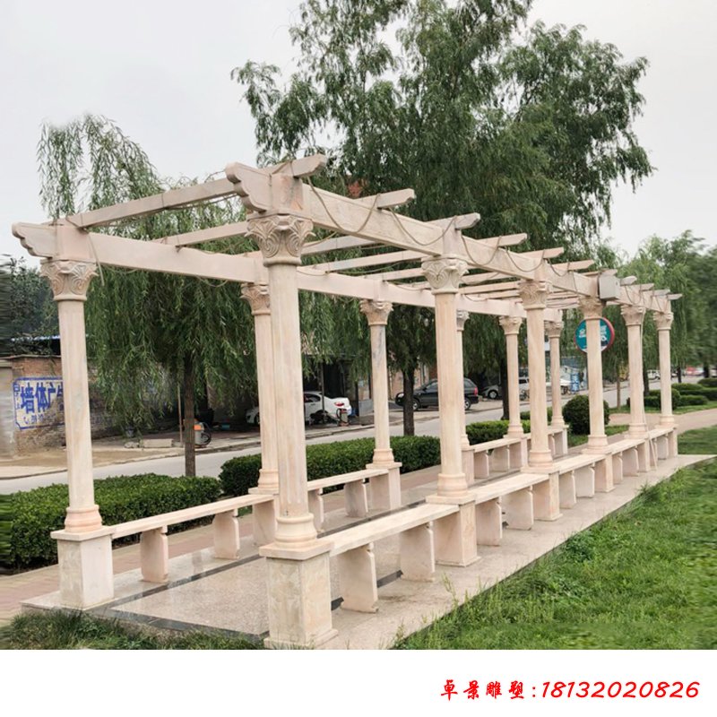 大理石走廊  公园景观石雕