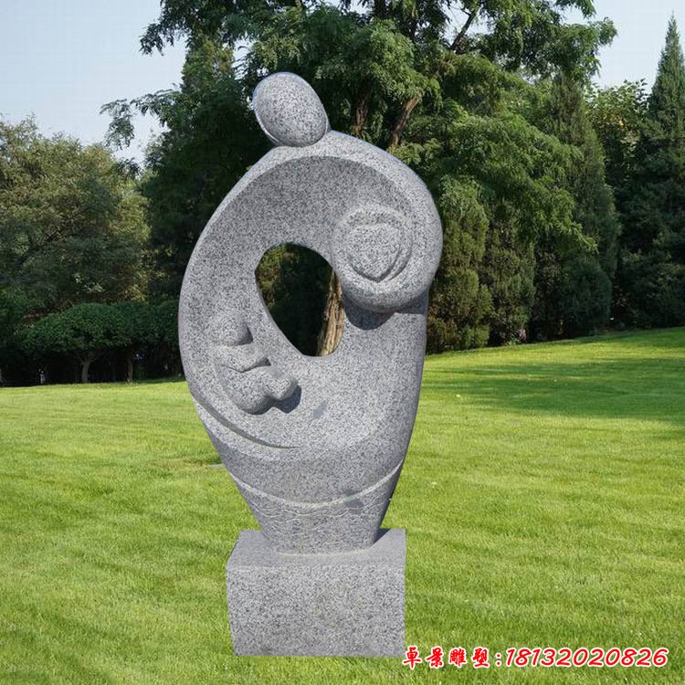 大理石母子抽象人物雕塑绿地草坪人物雕塑艺术摆件109017