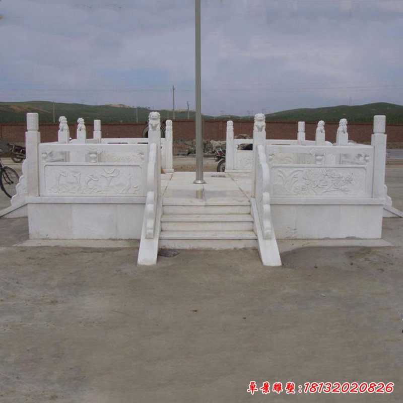 大理石升旗台  石雕广场景观雕塑