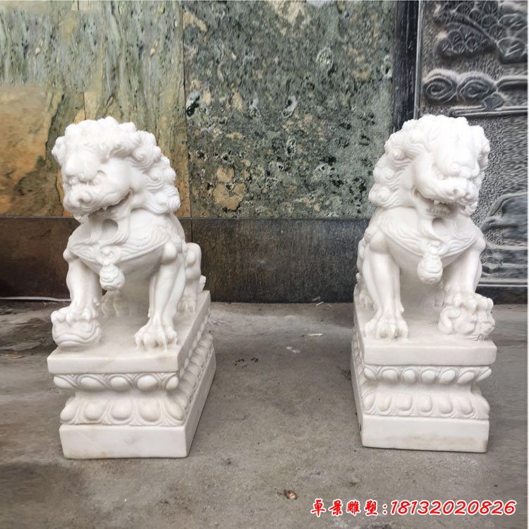 大理石狮子雕塑 (28)