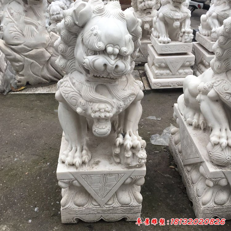 大理石狮子雕塑 (27)