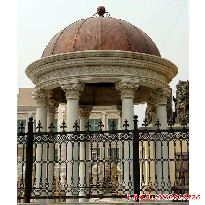 欧式圆顶石凉亭 (83)