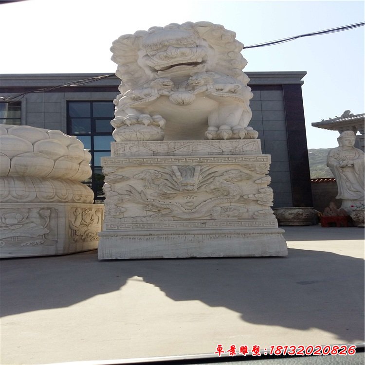 大理石狮子雕塑 (120)