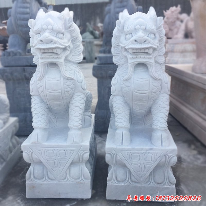 汉白玉麒麟石雕 (89)