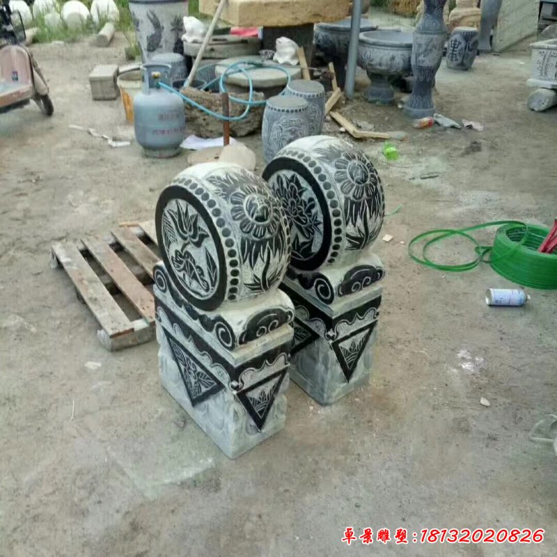 庭院仿古抱鼓石雕塑 (11)