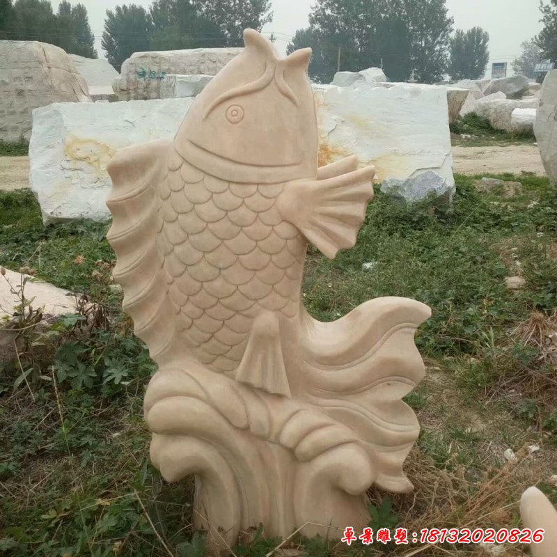 晚霞红石雕鲤鱼喷泉 (6)[1]