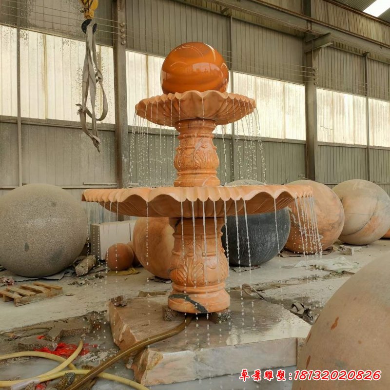 石雕广场风水球喷泉 (1)_副本