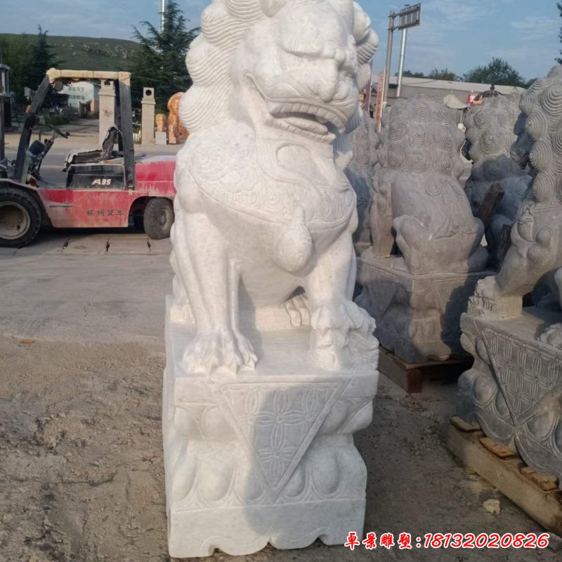 狮子仿古动物石雕