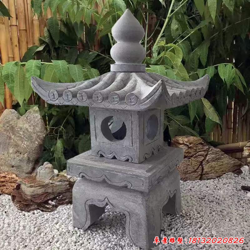 石雕仿古小型石灯雕塑5