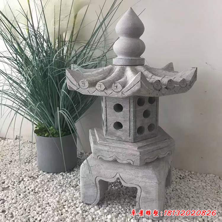 石雕庭院景观石灯雕塑 (2)