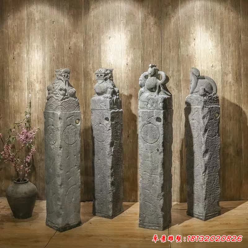 石雕拴马桩雕塑