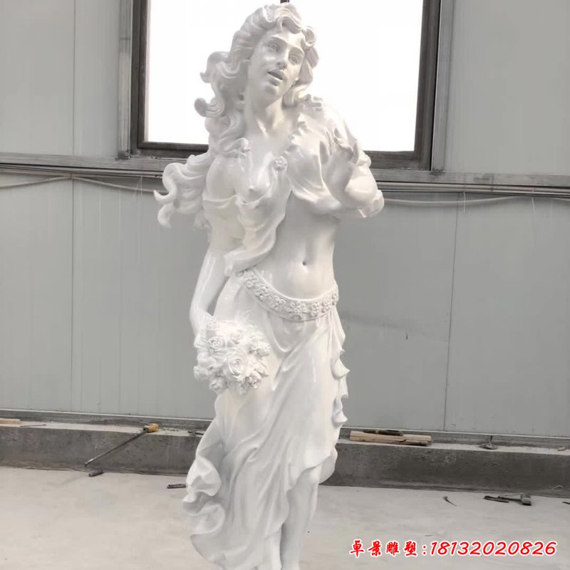 石雕西方美女人物雕塑_副本