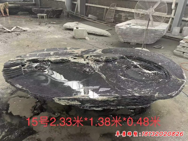 不规则景观石桌雕塑 (2)