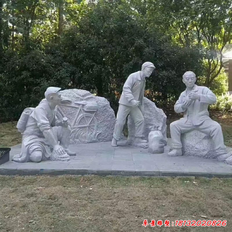 石雕现代人物雕塑 (2)_副本