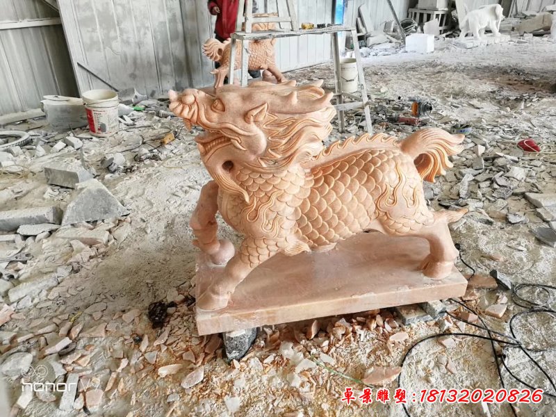 神兽麒麟动物石雕 (1)