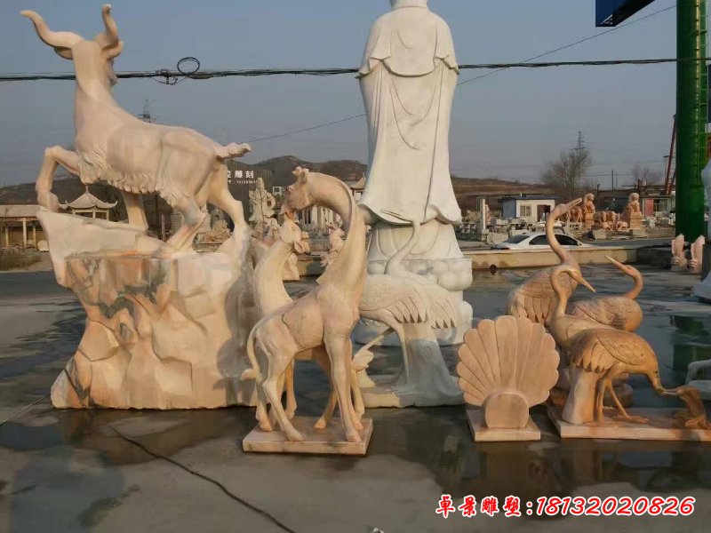 三羊开泰石雕 (3)