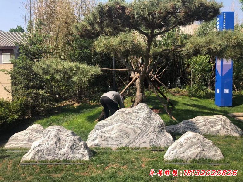 石雕室外假山景观雕塑 (3)