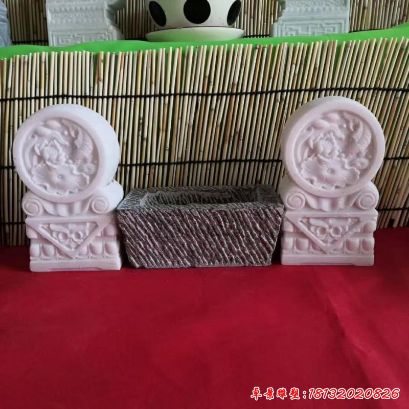石雕门墩雕塑 (2)