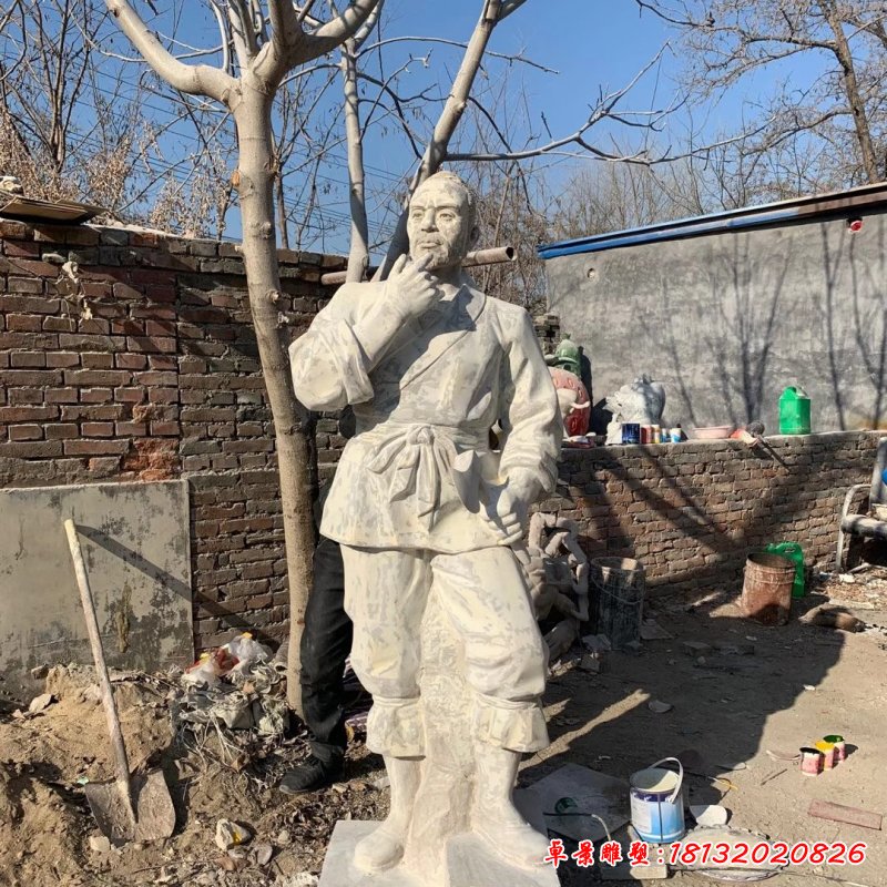 石雕鲁班人物雕塑_副本