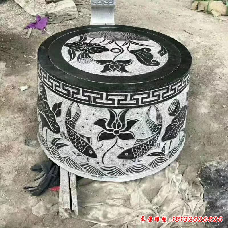 石雕仿古石凳雕塑 (2)