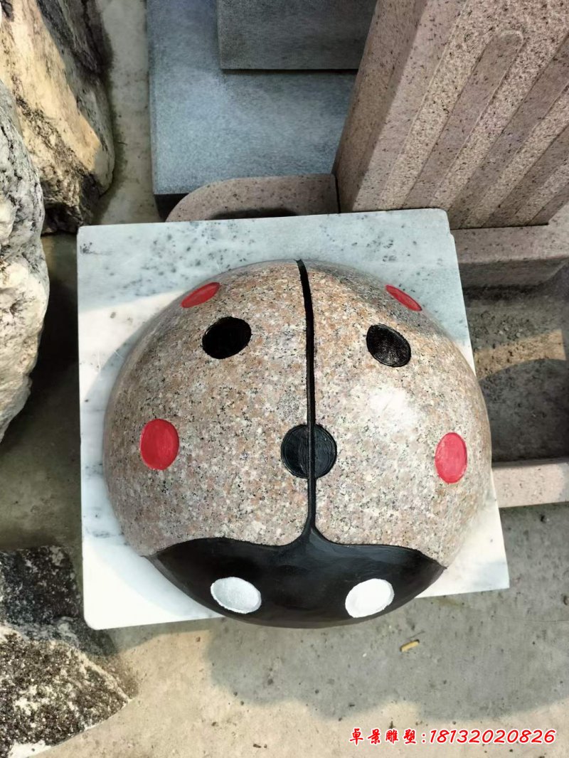 七星瓢虫动物石雕 (5)