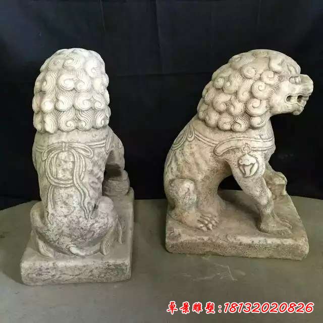 狮子动物石雕 (42)