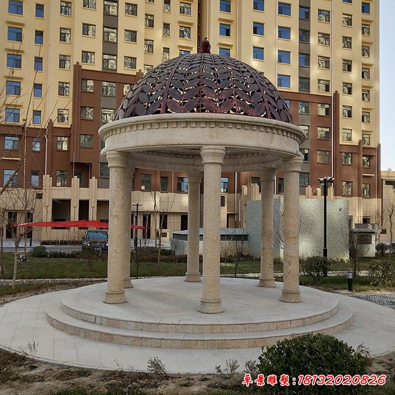 欧式圆顶石凉亭 (126)