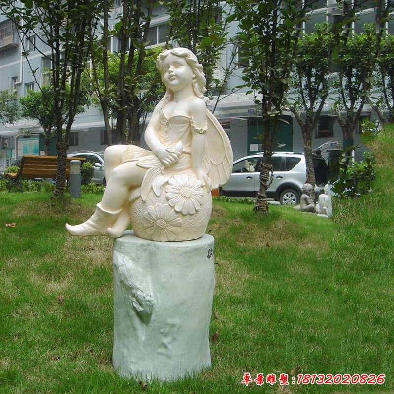 古代美女石雕 公园人物石雕 (6)