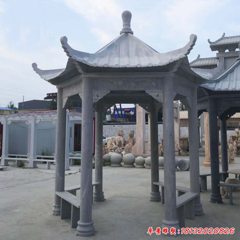 单层石凉亭 (23)